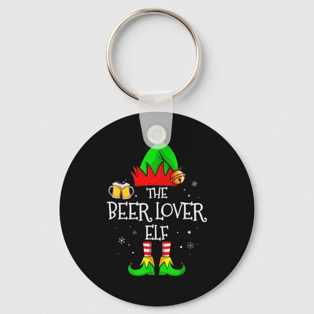 Chaveiro The Beer Lover Elf Matching Family Christmas Drink (Frente)