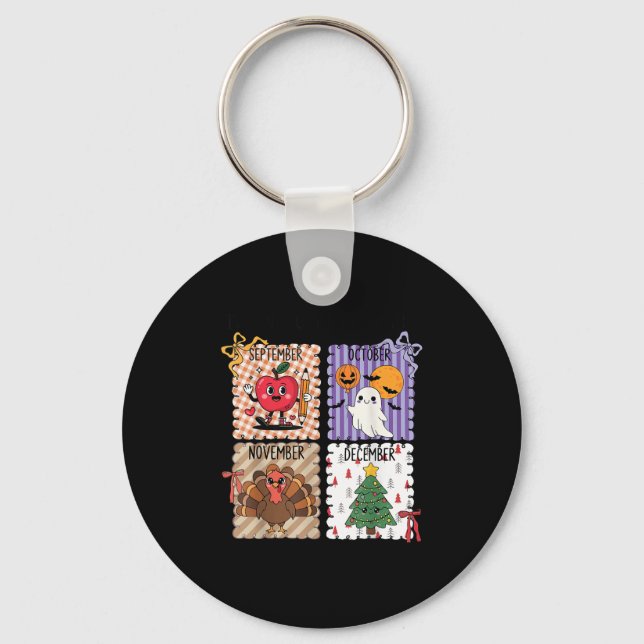 Chaveiro The ber Months Back To School Halloween Thanksgivi (Frente)