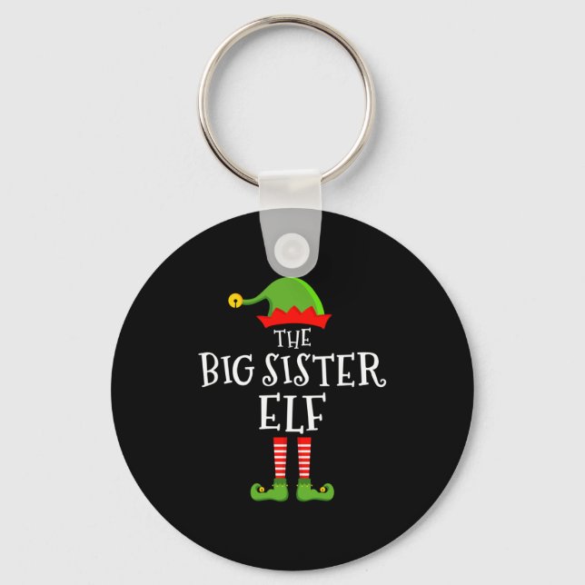 Chaveiro The Big Sister Elf Funny Christmas Matching Family (Frente)