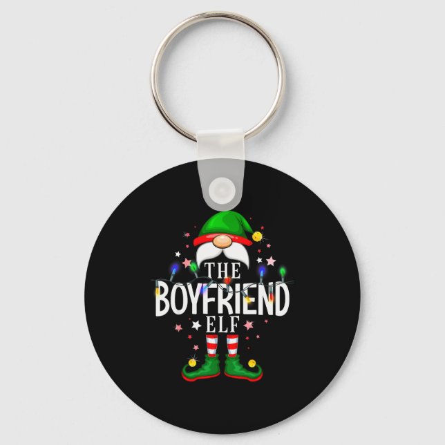 Chaveiro The Boyfriend Elf Christmas Family Pajama Party  (Frente)