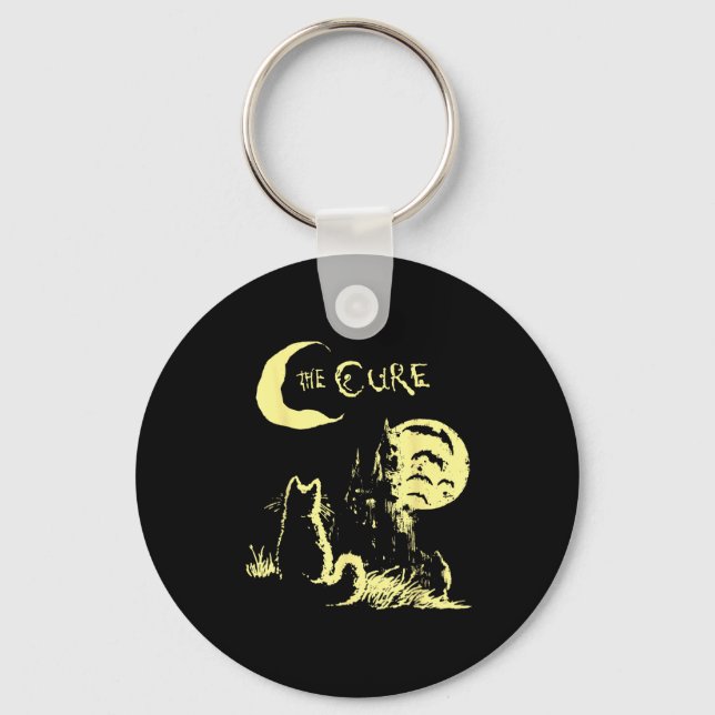 Chaveiro The Cat Gothic Retro Cat Lover Men Women Kids  (Frente)