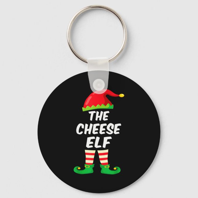 Chaveiro The Cheese Elf Family Matching Funny Christmas Cos (Frente)