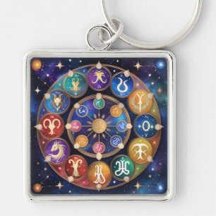 Chaveiro  the circle with the zodiac signs