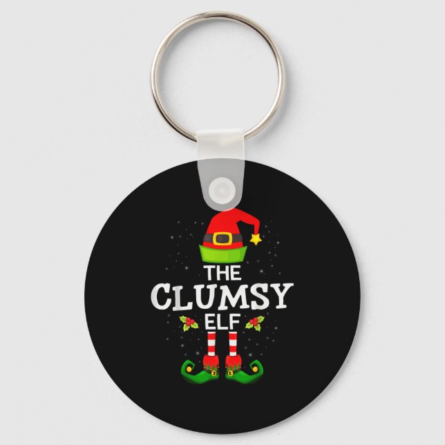 Chaveiro The Clumsy Elf Christmas Family Matching Pajama  (Frente)