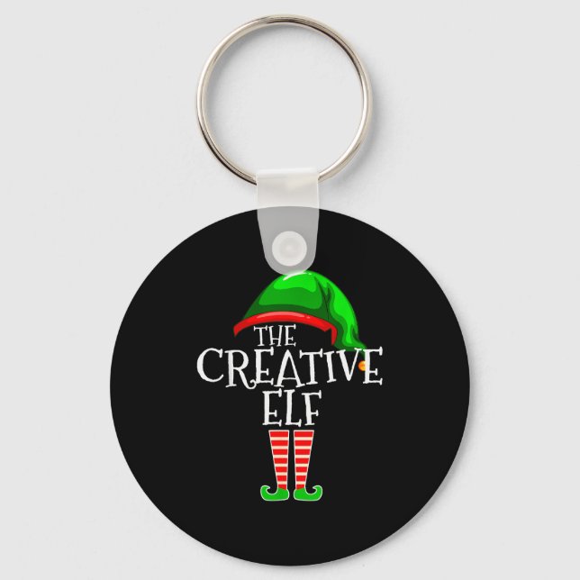 Chaveiro The Creative Elf Family Matching Group Christmas  (Frente)