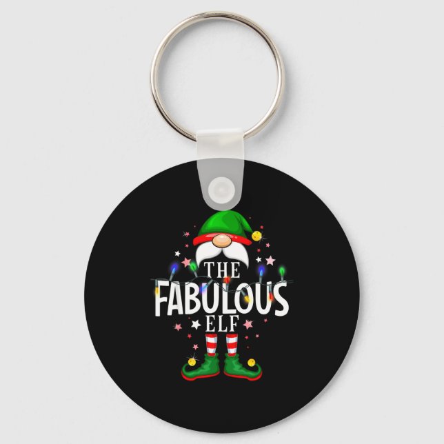Chaveiro The Fabulous Elf Christmas Family Pajama Party  (Frente)