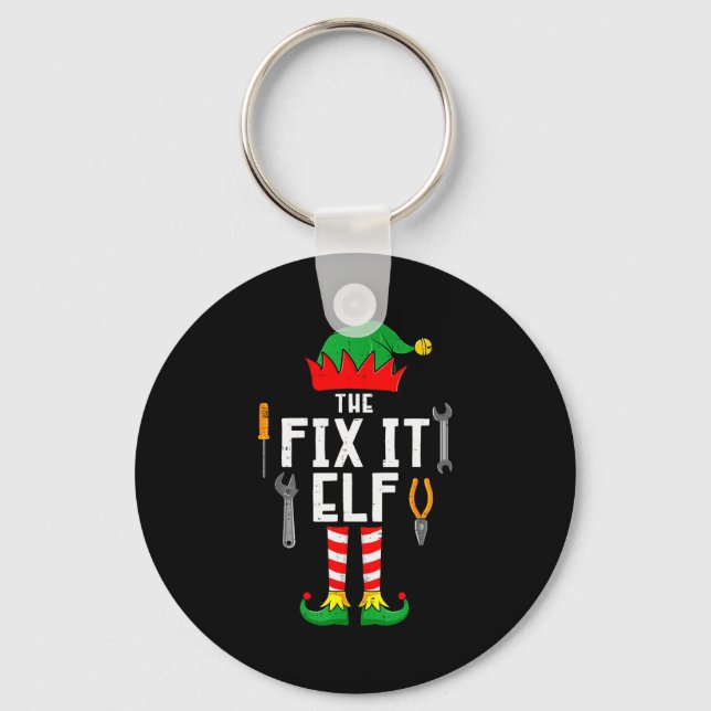 Chaveiro The Fix It Elf Christmas Family Matching Xmas Grou (Frente)