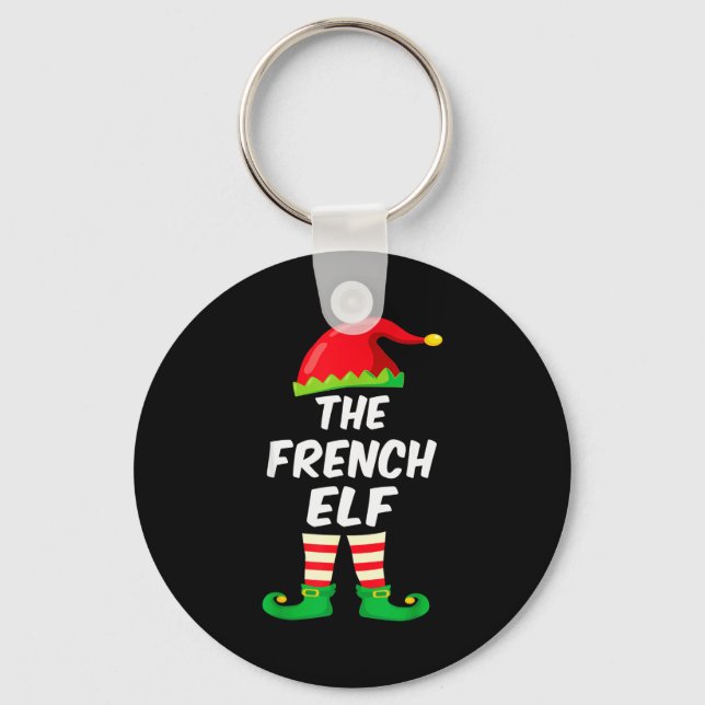 Chaveiro The French Elf Family Matching Funny Christmas Cos (Frente)