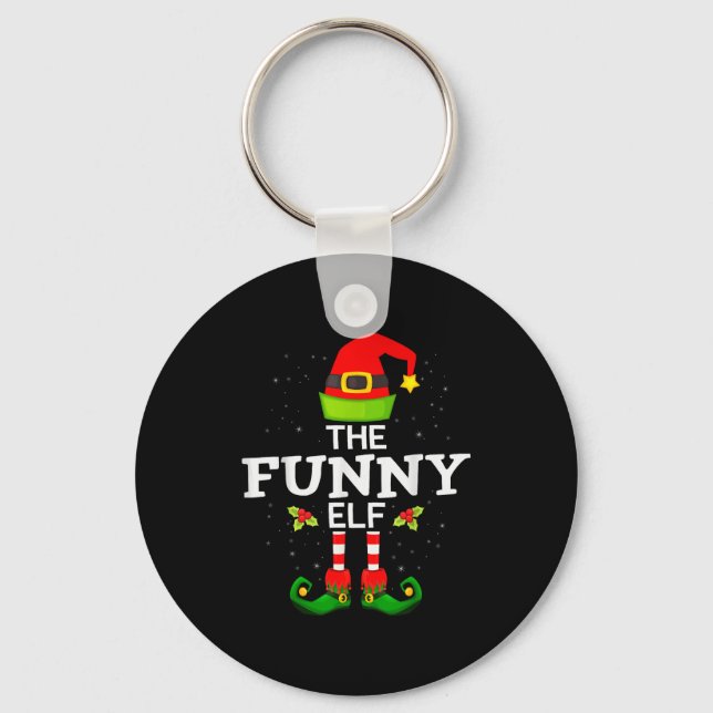 Chaveiro The Funny Elf Christmas Family Matching Pajama  (Frente)
