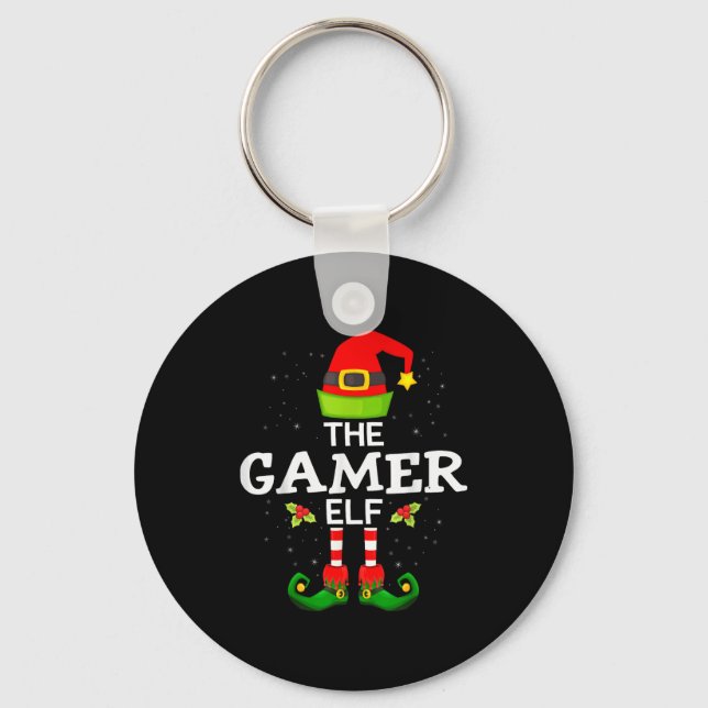 Chaveiro The Gamer Elf Christmas Family Matching Pajama  (Frente)