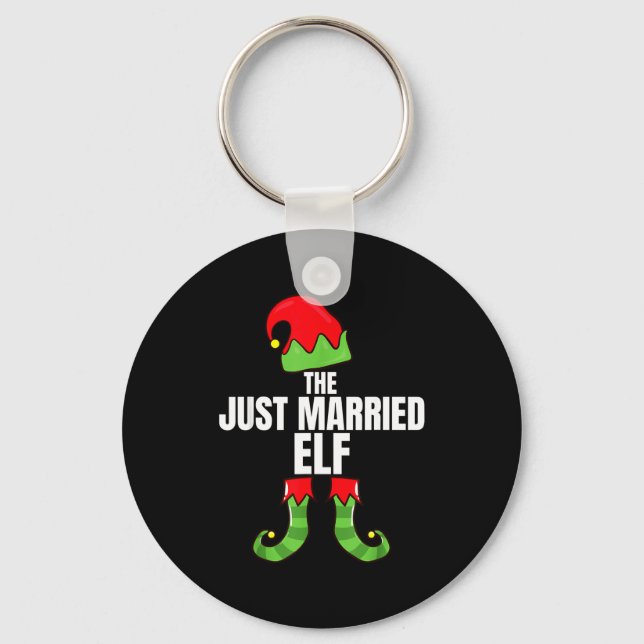 Chaveiro The Just Married Elf Matching Family Christmas Gro (Frente)