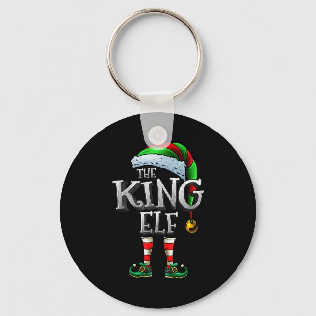 Chaveiro The King Elf Shirt Matching Family King Christmas  (Frente)