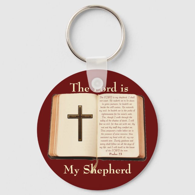 Chaveiro The LORD is my shepherd (Frente)
