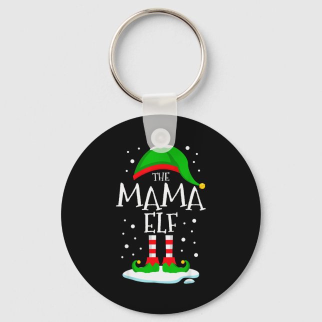 Chaveiro The Mama Elf Christmas Family Matching Xmas Mom Gr (Frente)