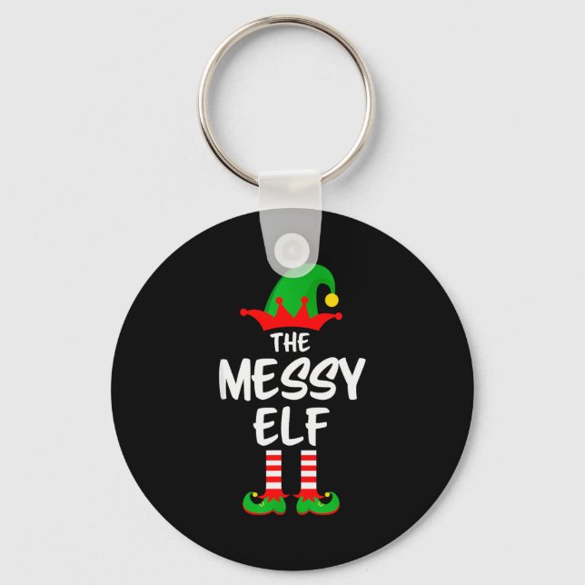 Chaveiro The Messy Elf Matching Family Christmas  (Frente)