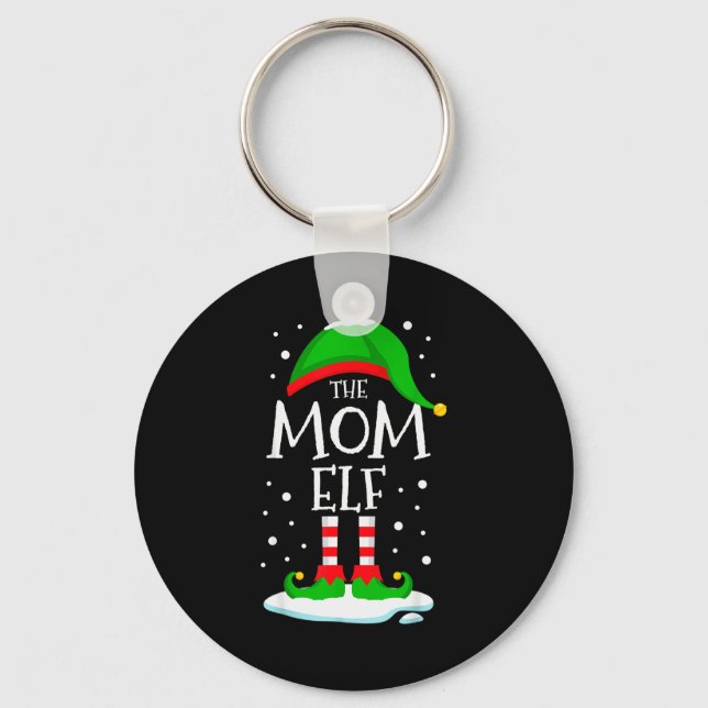 Chaveiro The Mom Elf Christmas Family Matching Xmas Mommy G (Frente)