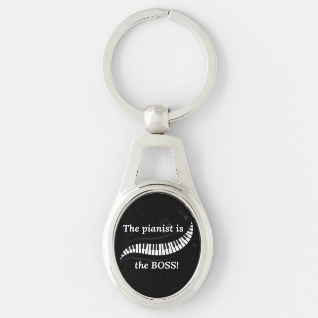 Chaveiro The pianist is  the BOSS Keychain (Frente)