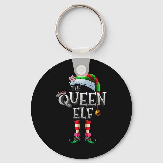 Chaveiro The Queen Elf Shirt Matching Family Christmas Elf  (Frente)