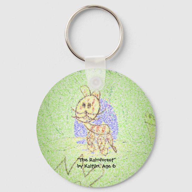Chaveiro "The RainForest", por Kaitlin, 6 anos (Frente)