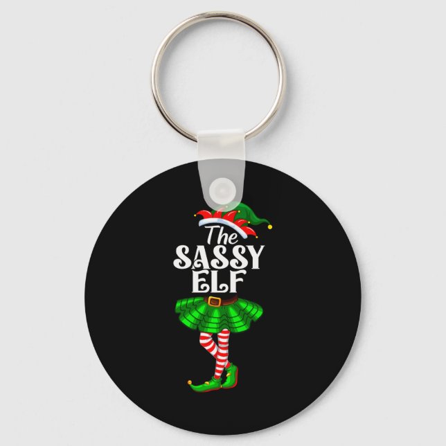 Chaveiro The Sy Elf Xmas Funny Christmas Matching Family Pa (Frente)