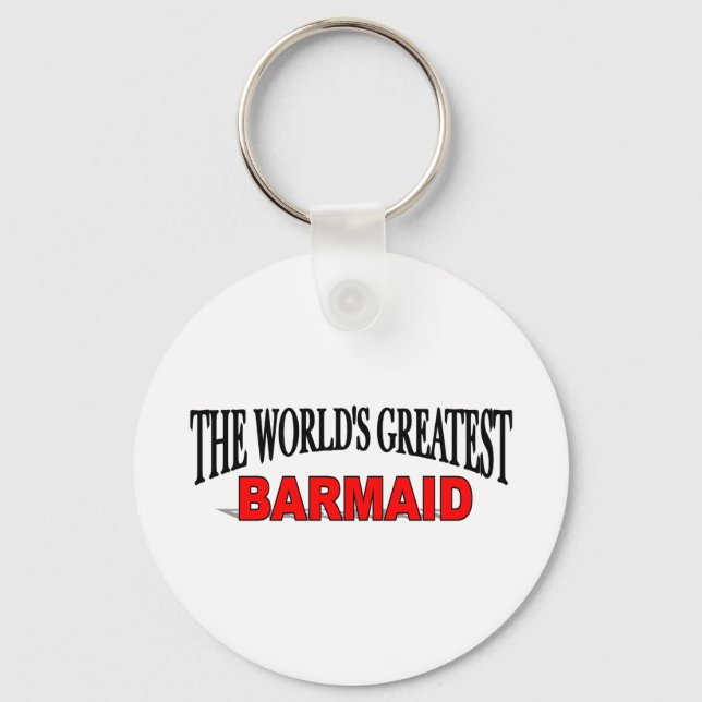 Chaveiro The World's Greatest Barmaid (Frente)