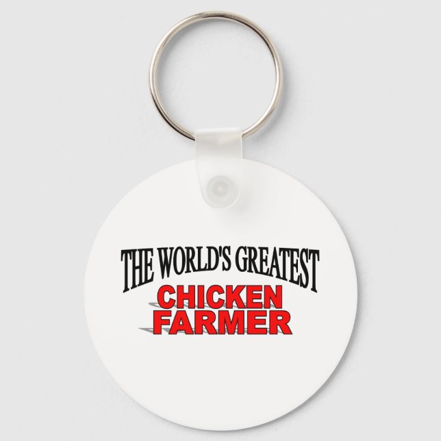 Chaveiro The World's Greatest Chicken Farmer (Frente)