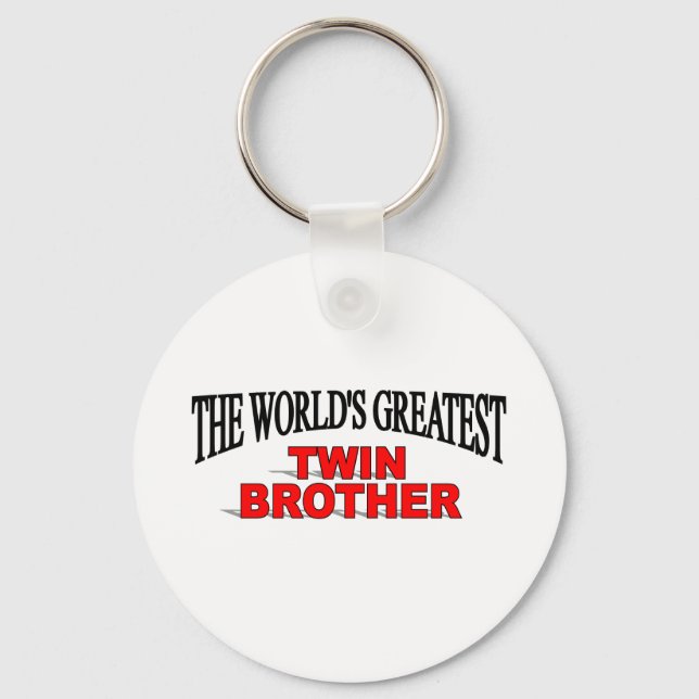 Chaveiro The World's Greatest Twin Brother (Frente)