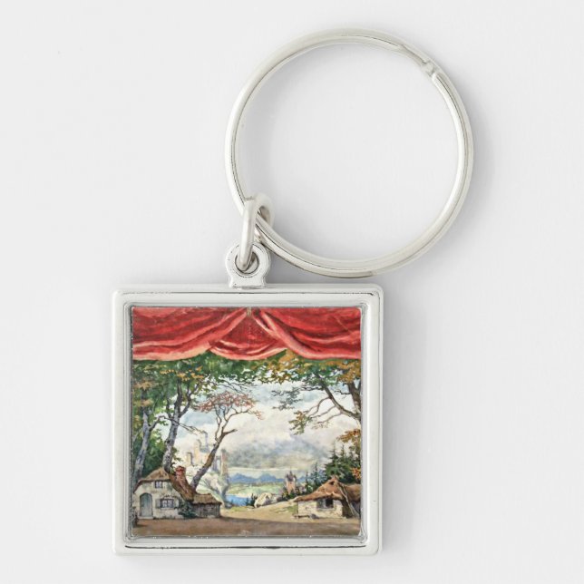 CHAVEIRO THEATRE BACKDROP DECOR, BALLET RUSES GISELLE CARD (Frente)
