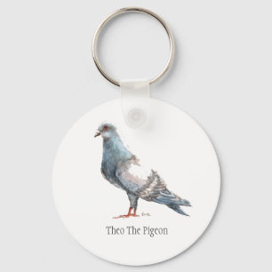 Chaveiro ` Theo Keyring do pássaro do pombo'