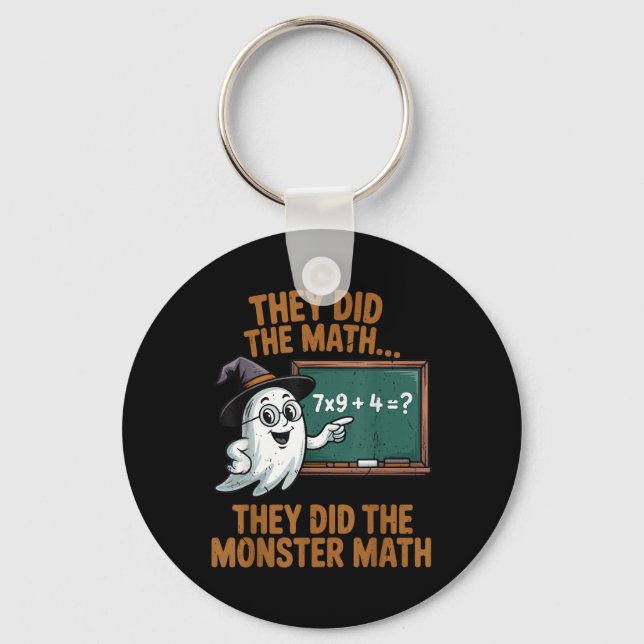 Chaveiro They Did Monster Math Teacher Halloween Costume Pr (Frente)
