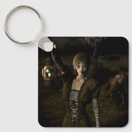 Chaveiro Thin female carrying lamp