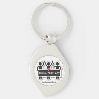 Chaveiro Think+Pray+Act Keychain