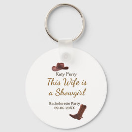 Chaveiro This Wife is a showgirl bachelorette party name da