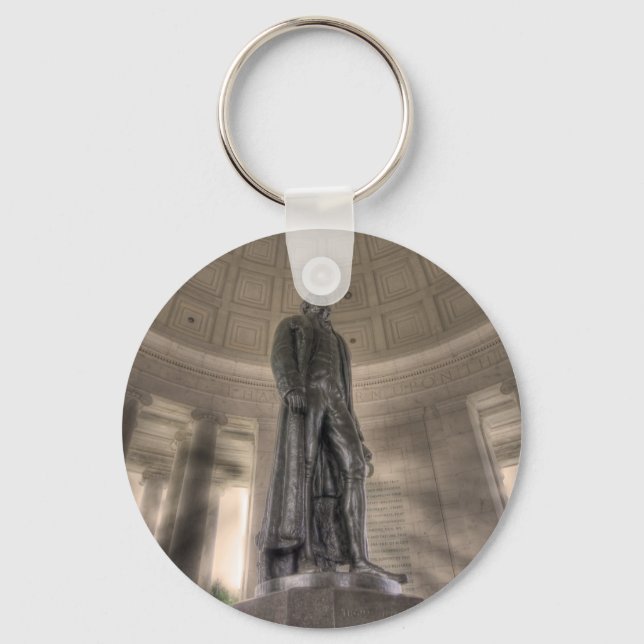 Chaveiro Thomas Jefferson Memorial Bronze Estátua (Frente)
