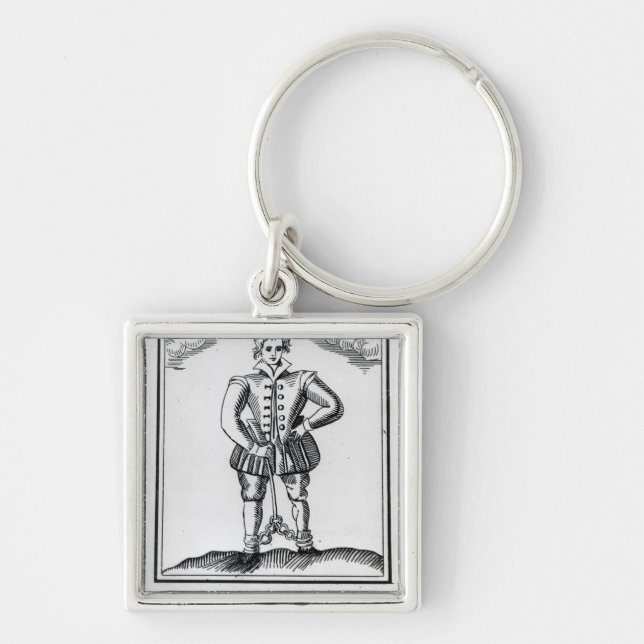 Chaveiro Thomas Nashe, de um panfleto, bar. em 1597 (Frente)