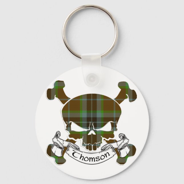 Chaveiro Thomson Tartan Skull (Frente)
