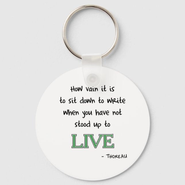 Chaveiro Thoreau no Escrevendo (Frente)