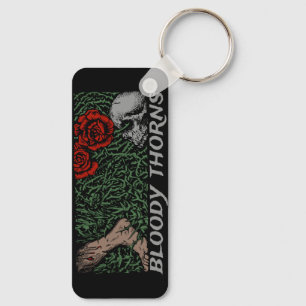 Chaveiro Thorns Rosas do crânio pés corados medieval