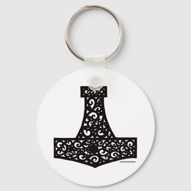 Chaveiro Thors Hammer in Black (Frente)