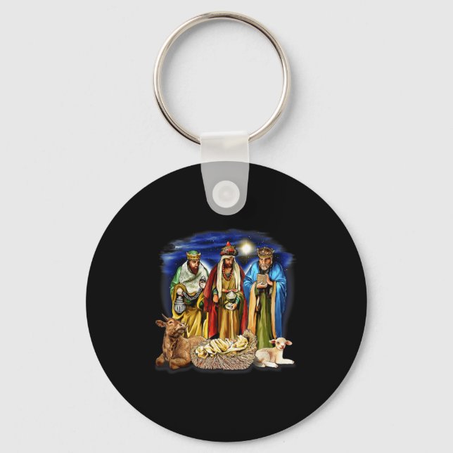 Chaveiro Three Kings Shirt Nativity Scene Shirt Christmas S (Frente)