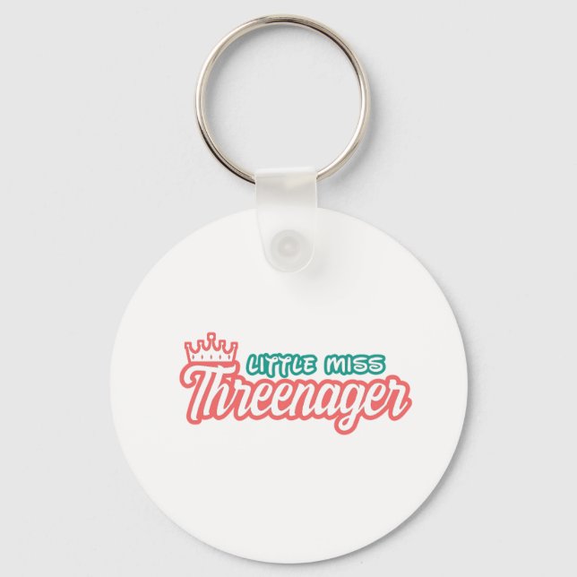 Chaveiro Threenager Little Miss (Frente)
