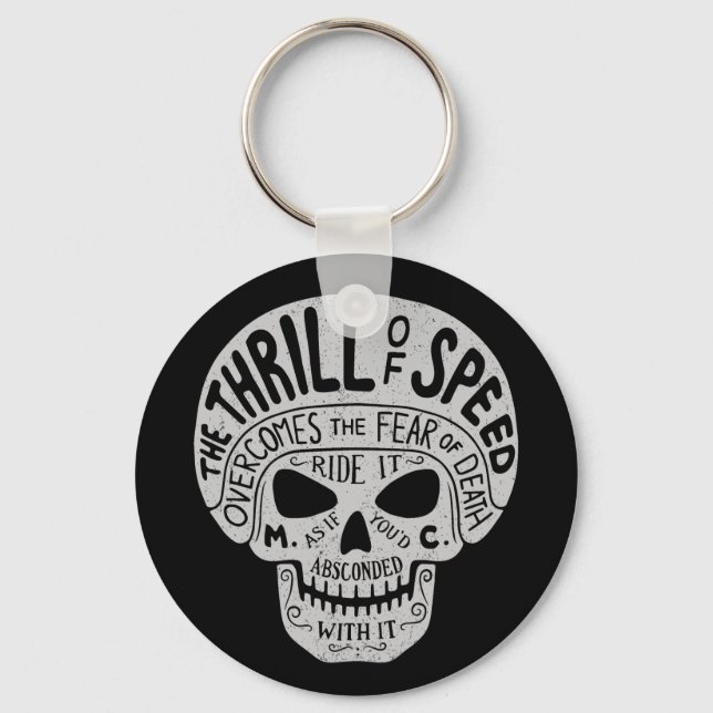 Chaveiro Thrill of Speed Skull (Frente)