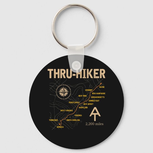 Chaveiro Thruh Hiker Appalachian Trail Hiking  (Frente)