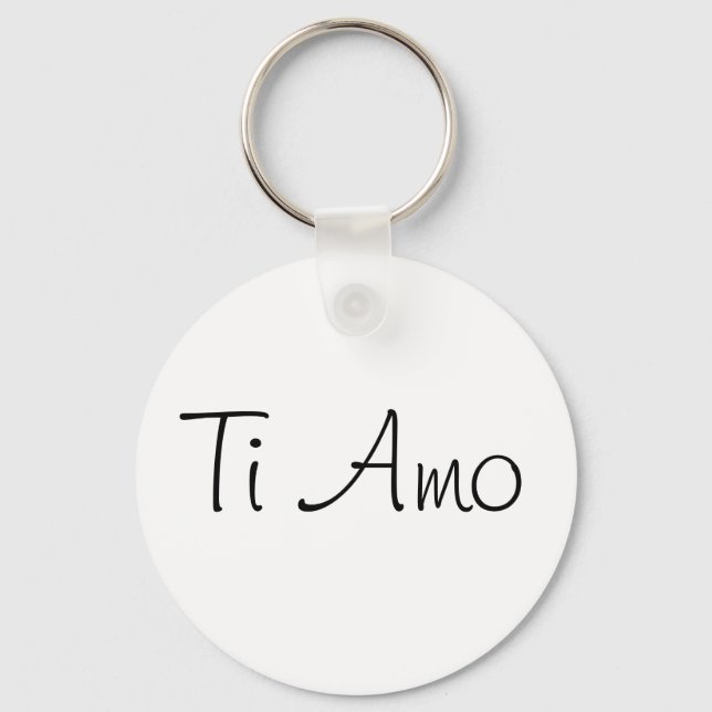 Chaveiro Ti Amo/I Te Amo (Frente)