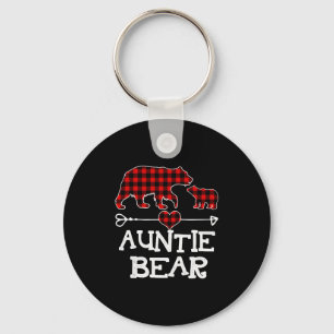 Chaveiro Tia Bear Christmas Pajama Red Xadrez Buffalo Fam