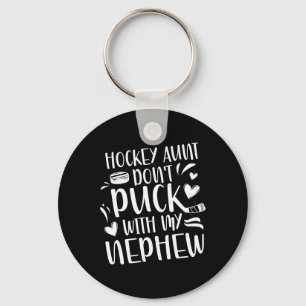 Chaveiro Tia de Hockey de um Jogador de Hockey Tia de Hocke