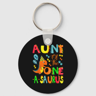 Chaveiro Tia do menino de um ano do dinossauro