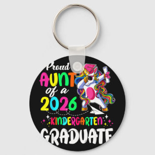 Chaveiro Tia orgulhosa de uma turma de graduada pré-escolar
