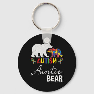 Chaveiro Tia Urso Autismo Sensibilização Tia Mulheres Prese