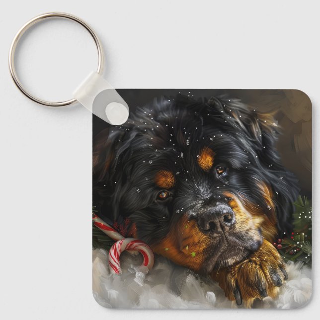 Chaveiro Tibetan Mastiff Cachorro Festivo (Frente)